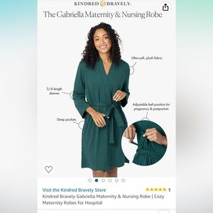 NWT Kindred Bravely Nursing / Maternity Robe - L/XL